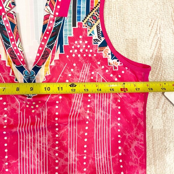 Lucky In Love Vaportex Sleeveless V-Neck Size Large NEW! - Picture 7 of 8